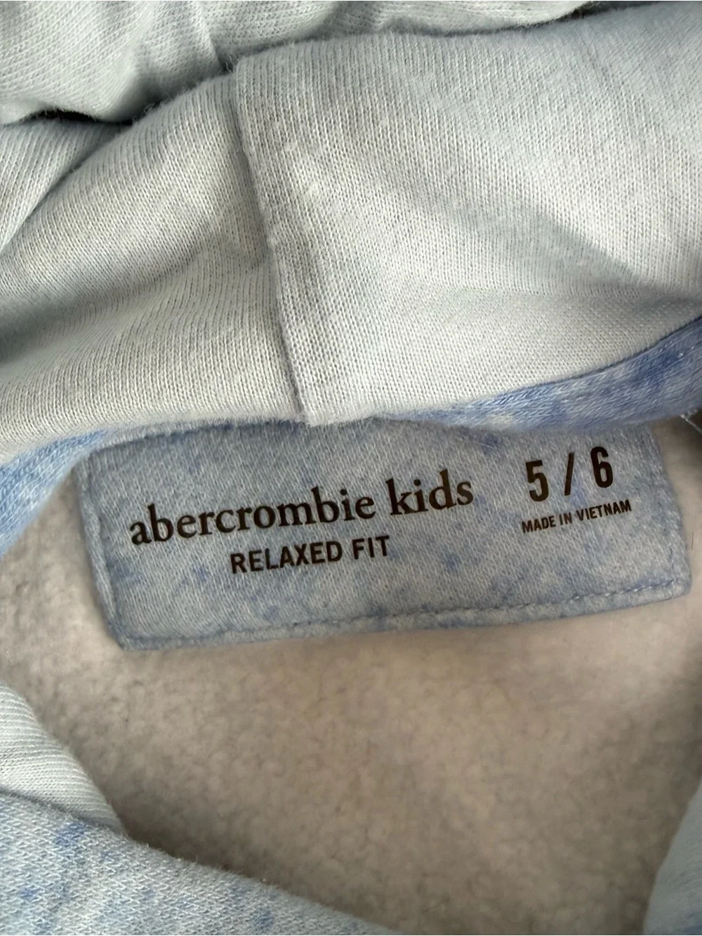 Abercrombie Kids Disney Mickey Mouse Surf Club Blue Tie Dye Relaxed Hoodie 5/6